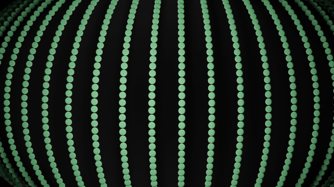 Abstract Green Sphere Pattern