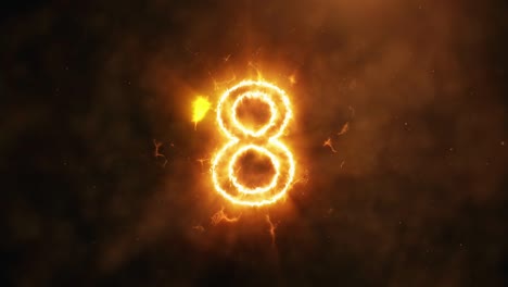 realistic fire countdown