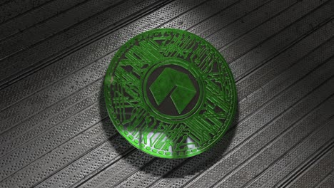 la moneda neo (neo) es una criptomoneda de cadena de bloques, una moneda alternativa en 3d.