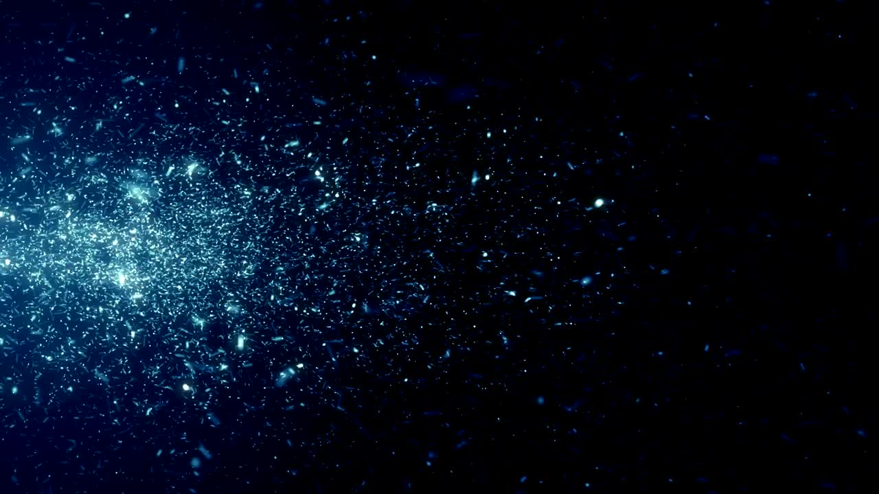 Particles Blue dust abstract light bokeh motion titles cinematic background loop