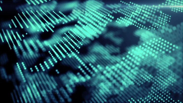 Abstract Digital Data Network Background