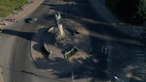 mar del plata city's largest traffic circle