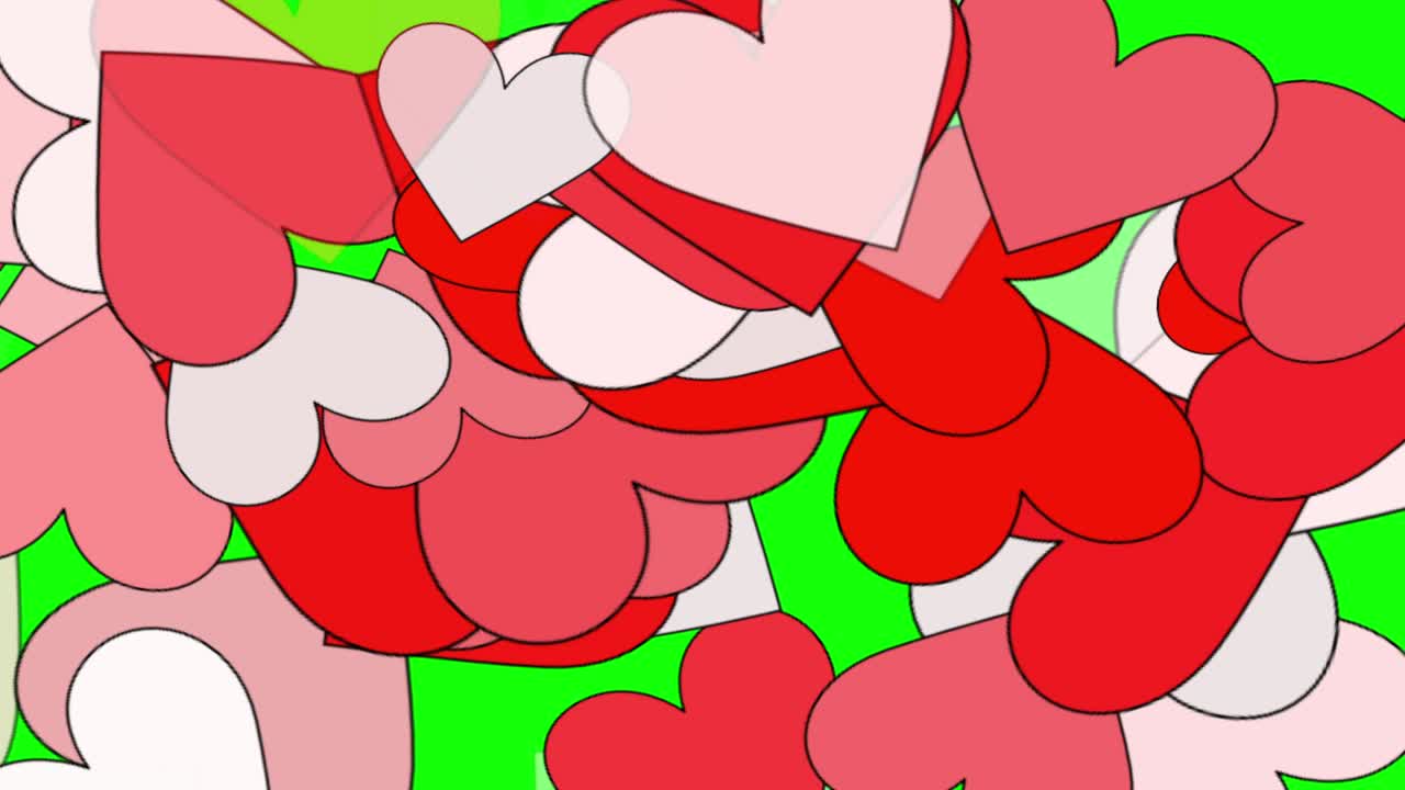 녹색 스크린과 심장 움직임