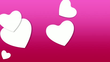 día de san valentín fondo brillante animación corazón romántico 29