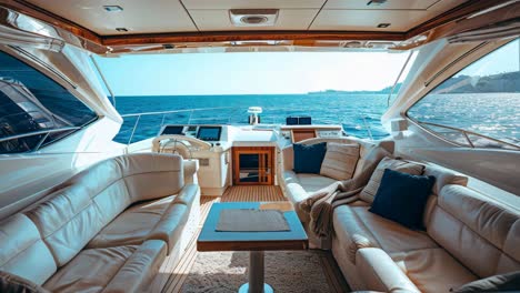 luxury yacht interior