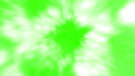 vuelo volando sobre nubes blancas con hiper velocidad en chroma key fondo de pantalla verde, bucle sin costuras listo