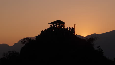 sunset viewpoint on a mountain