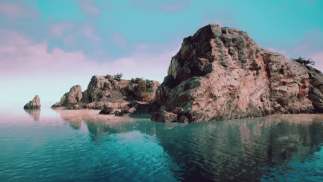 vue aérienne de la côte spectaculaire aux falaises