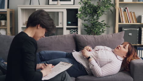 psychologist and patient consultation