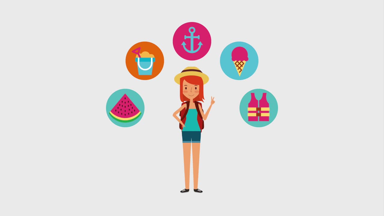 사람들이 여행하는 시간