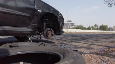 Flat-tire-on-a-Highway