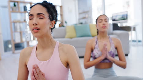 Oración,-Yoga-O-Mujeres-Para-La-Meditación