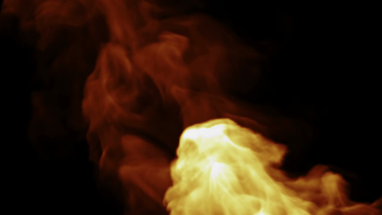 diseño de fuego en fondo negro. tamaño 4k loopable.