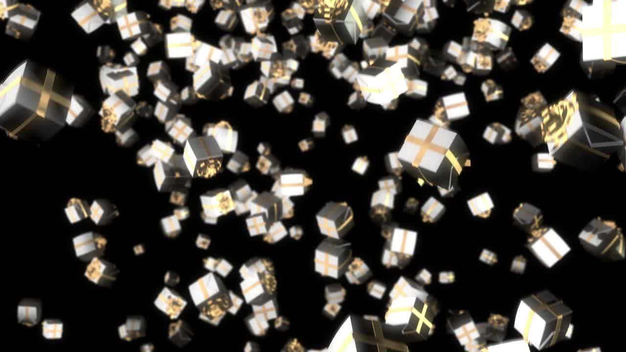 Falling 3D Present Boxes 03