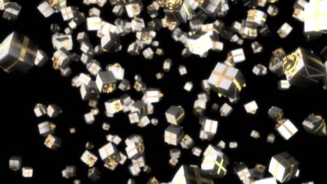 falling 3d present boxes 03