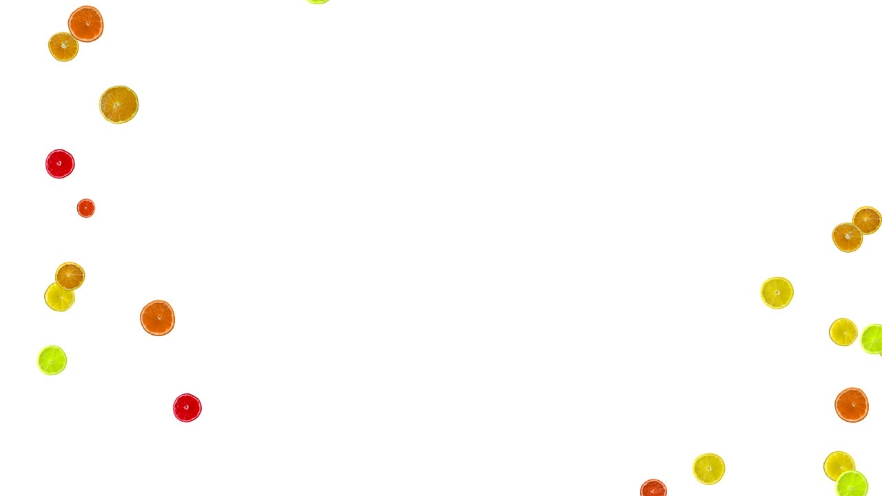 movimiento de rodaja de explosión de cítricos