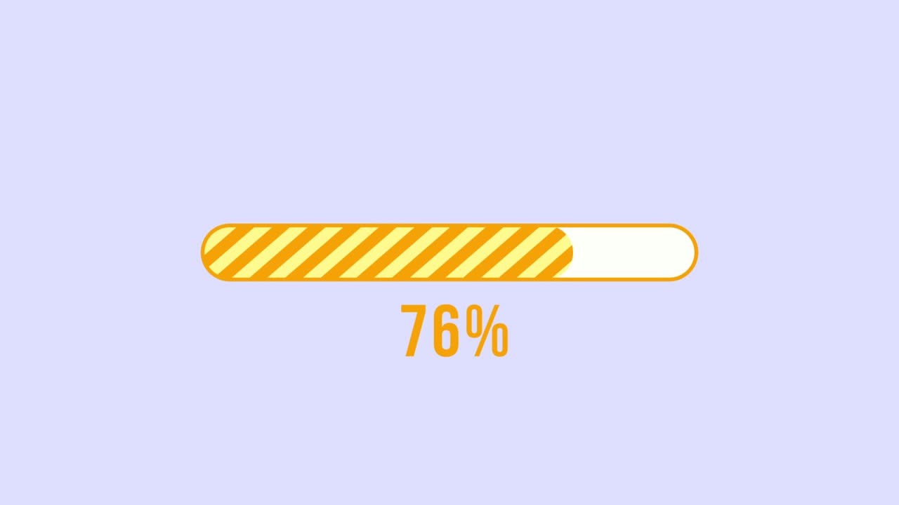 Simple Progress Bar Animation Yellow