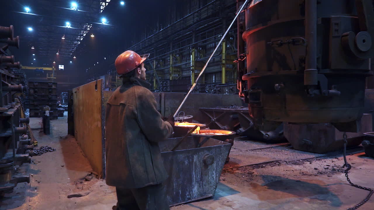 Metal Casting Process in a Foundry