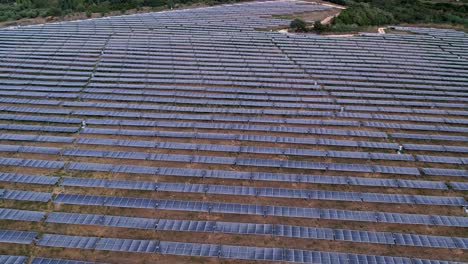 Drone-shot-above-endless-field-of-solar-panels