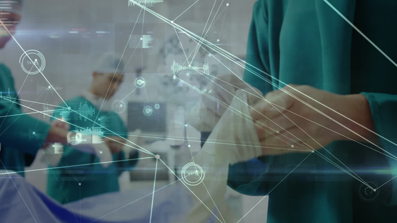 다양한 남성과 여성 의사의 연결 네트워크의 활성화