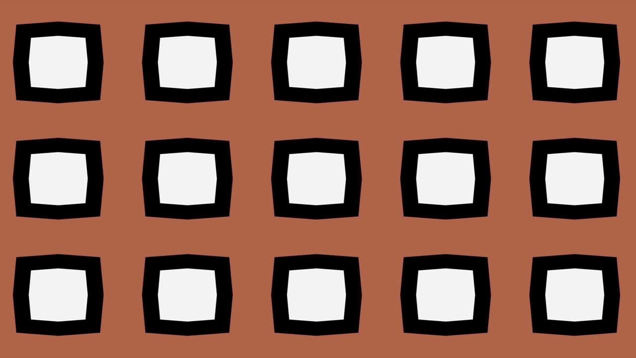 배경을 제거하는 팝업 작은 큐브가 있는 갈색 배경