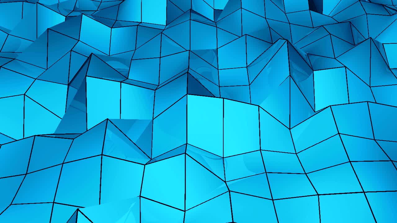 bucle de superficie geométrica poligonal abstracto. resolución de 4k. fondo digital