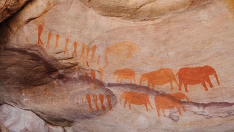 san bushmen arte rupestre en el cedro de la montaña