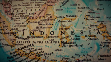 a detailed map of indonesia and surrounding southeast asian countries