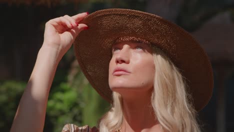 serene traveler resting in sunlight against blue sky