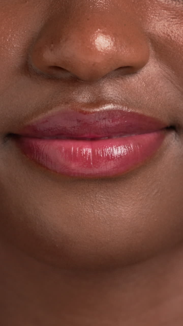 Close-up de lábios, língua e dentes