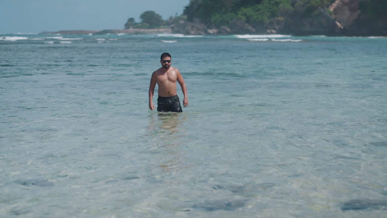 Man enjoying the beach