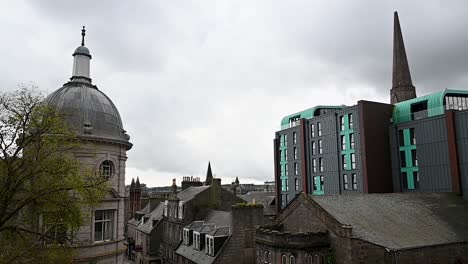 grey sky view from the aberdeen art gallery, scotland, united kingdom
