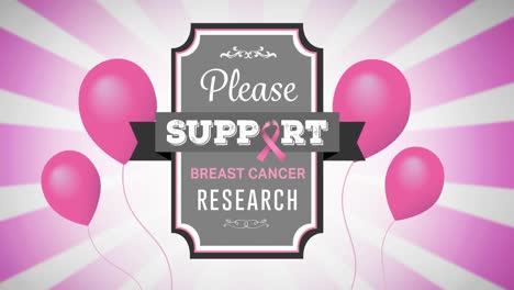 Animation-of-flying-pink-balloons-over-pink-ribbon-logo-and-breast-cancer-text