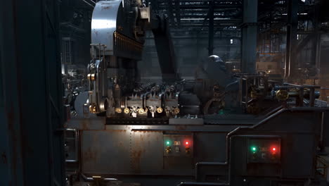 industrial machinery in a factory setting