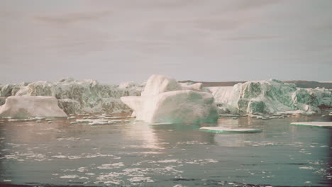 icebergs and glaciers in the arctic