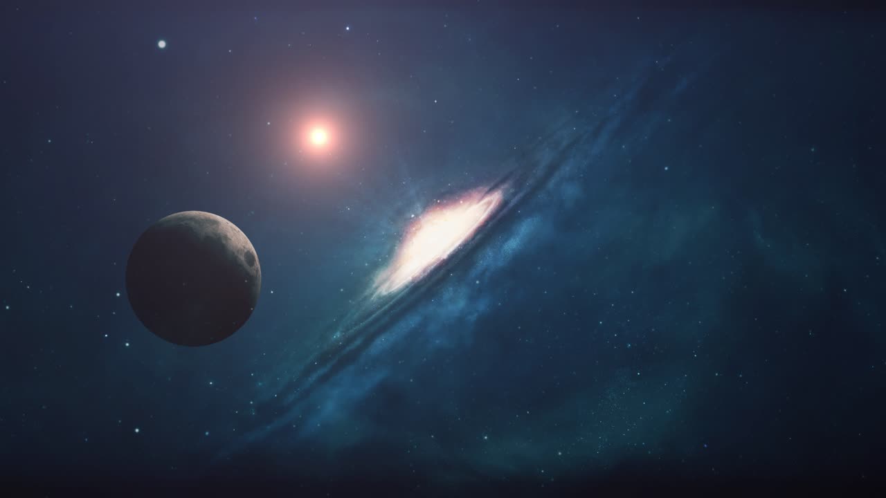 galaxias y planetas en el universo