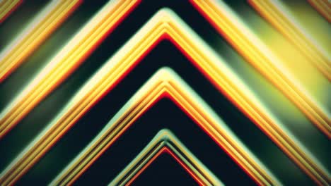 triangle tunnel in bright colors endless video loop