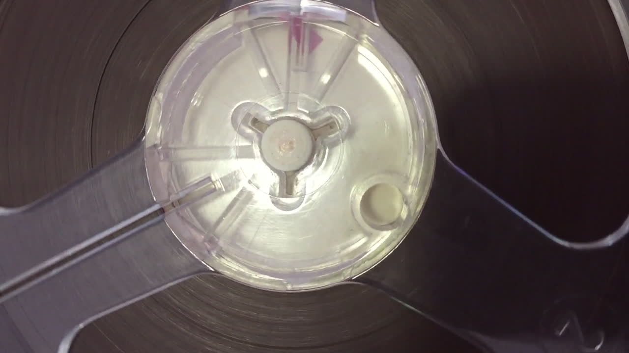 old reel playing music