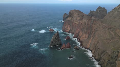 miradouro do abismo imágenes aéreas de drones en 4k - isla da madeira - portugal