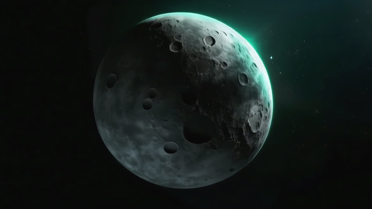 Planeta lua no espaço sideral
