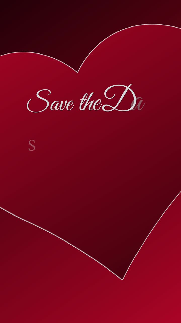 Wedding Invitation 1 - Social Media Video Template