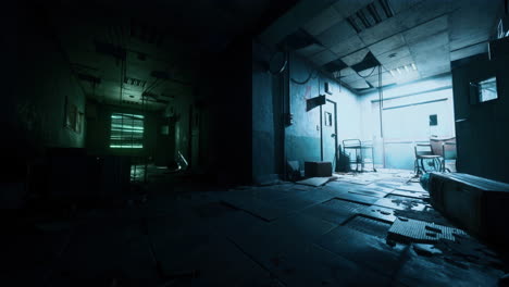 pasillo abandonado del hospital