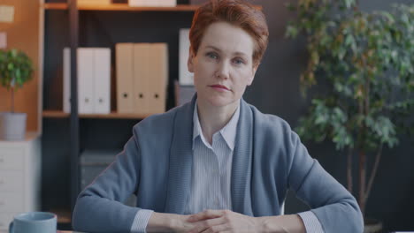 business woman in office