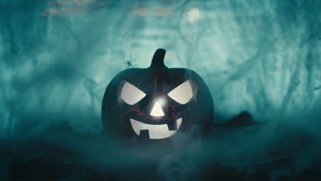 la silueta de la calabaza de halloween
