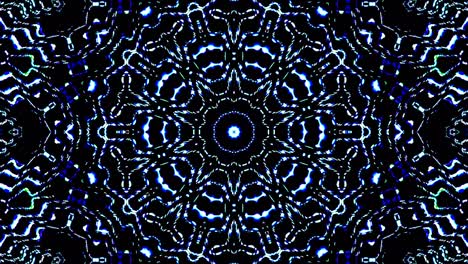 hermoso caleidoscopio abstracto que brilla, una luz radiante que regula los movimientos sutiles