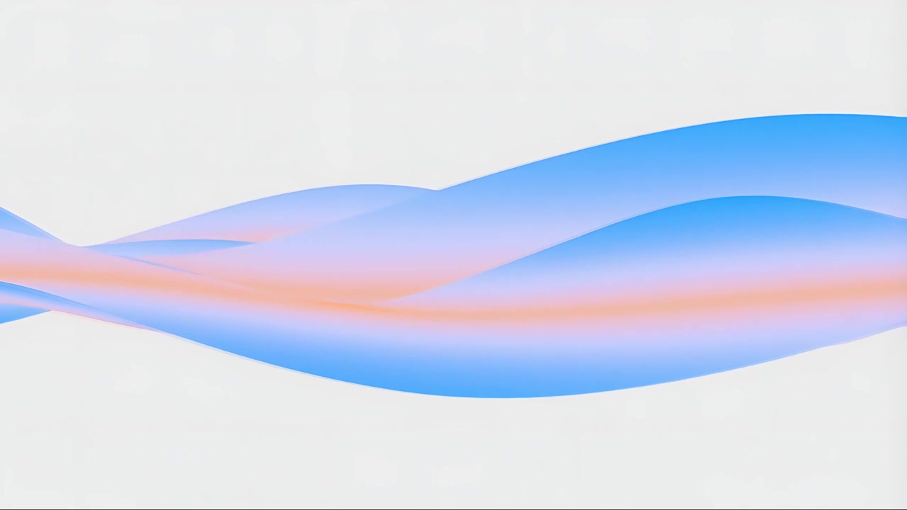 Sfondo Minimalista Astratto con Onde in Movimento 4K