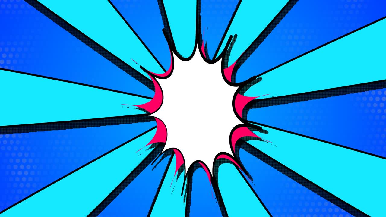 Animated Pop Art Starts Comic Background