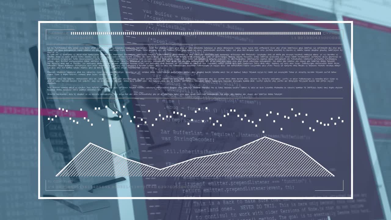 Animation of computer language and graph over computers