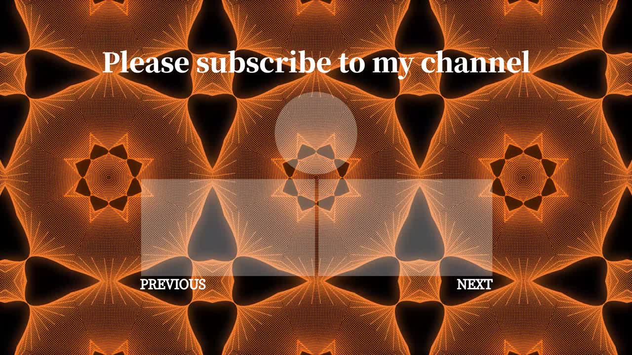 칼레이도스코프 패턴 엔드 카드 엔딩 스크린 모션 그래픽