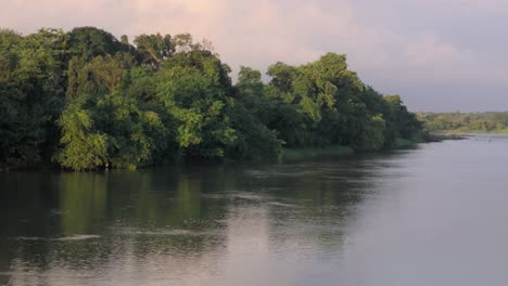 dehrja river closeup 180d view in palghar in maharashtra in india